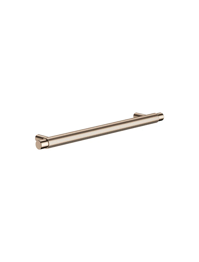 Meir Öppen Pull 200mm Cabinet Handle Linear Knurled - Champagne