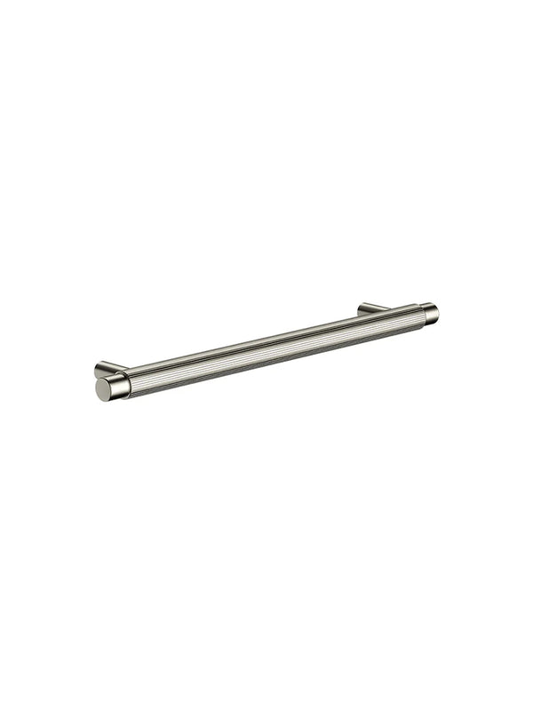 Meir Öppen Pull 200mm Cabinet Handle Linear Knurled - Brushed Nickel