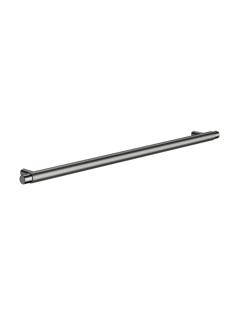 Meir Öppen Pull 328mm Cabinet Handle Linear Knurled - Shadow Gunmetal
