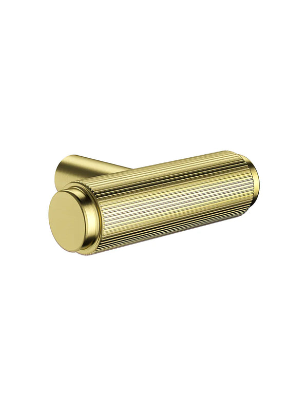 Meir Öppen T-Pull Cabinet Handle Linear Knurled - Tiger Bronze