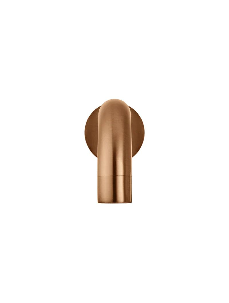 Meir Universal Round Curved Spout, Lustre Bronze