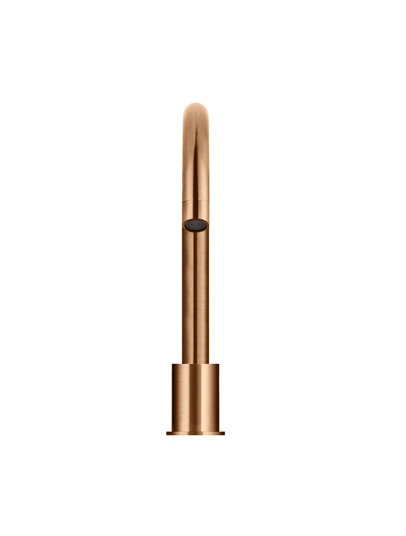 Meir Round Hob Mounted Swivel Spout, Lustre Bronze