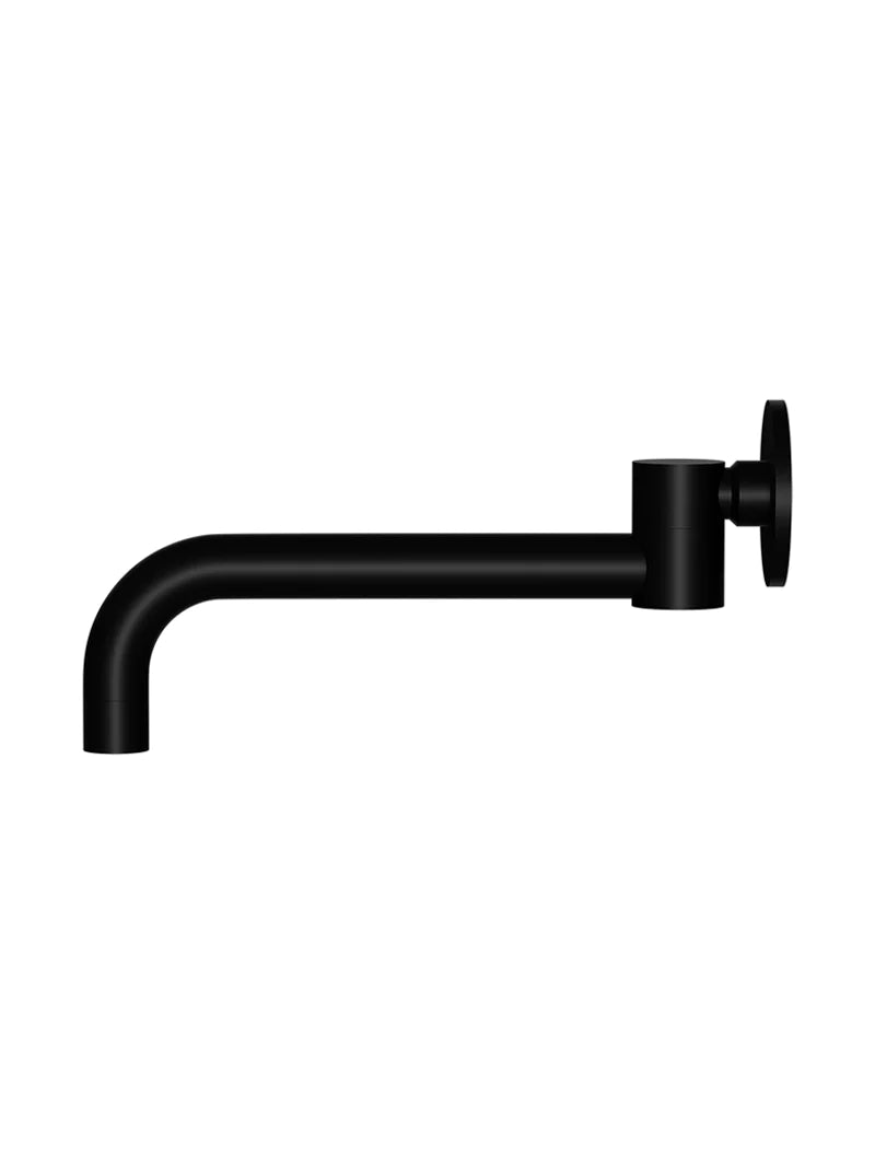 Meir Round Swivel Wall Spout Matte Black