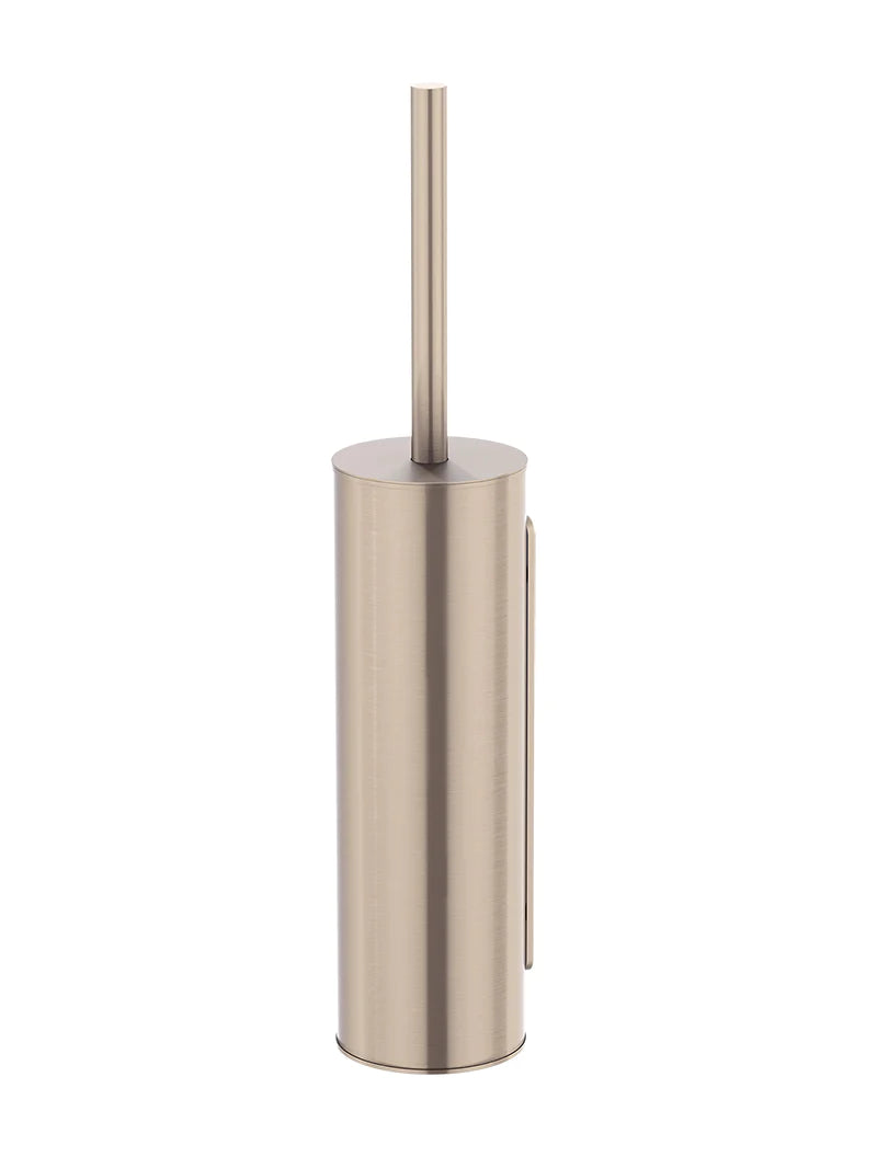 Meir Round Toilet Brush and Holder Champagne