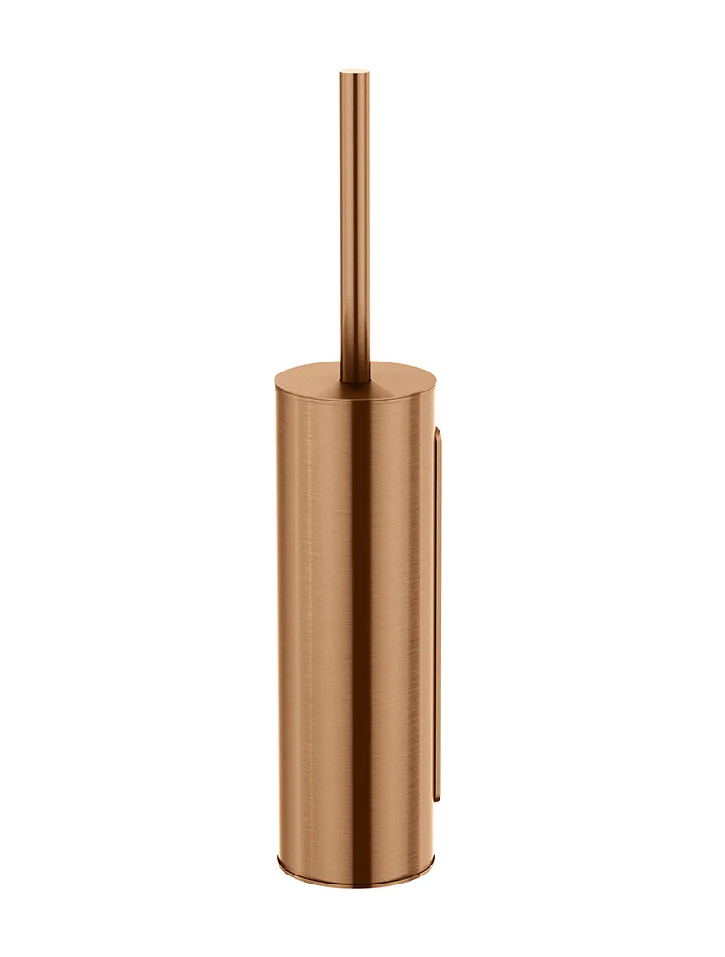 Meir Round Toilet Brush & Holder, Lustre Bronze