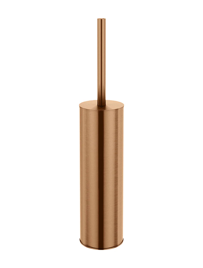 Meir Round Toilet Brush & Holder, Lustre Bronze