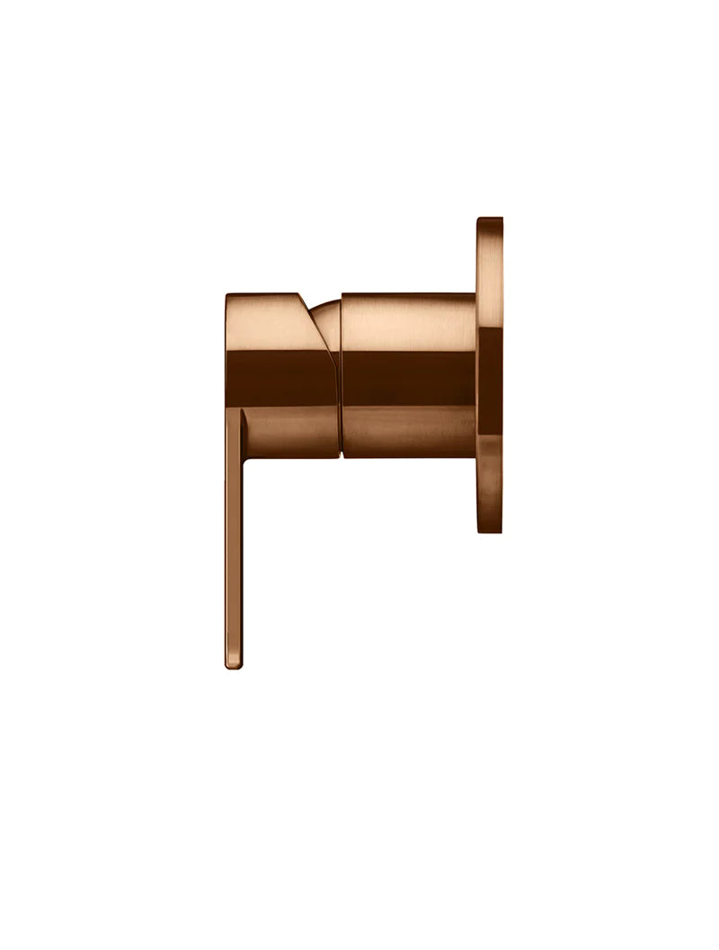 Meir Round Wall Mixer Paddle Handle Lustre Bronze