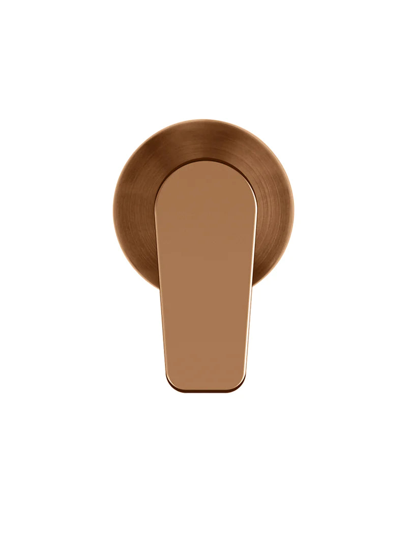 Meir Round Wall Mixer Paddle Handle Lustre Bronze