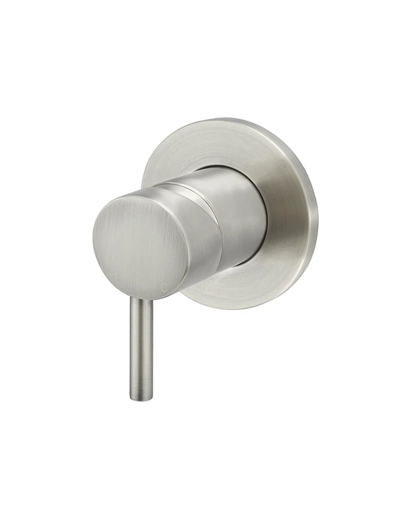 Meir Round Wall Mixer Short Pin Lever Brushed Nickel