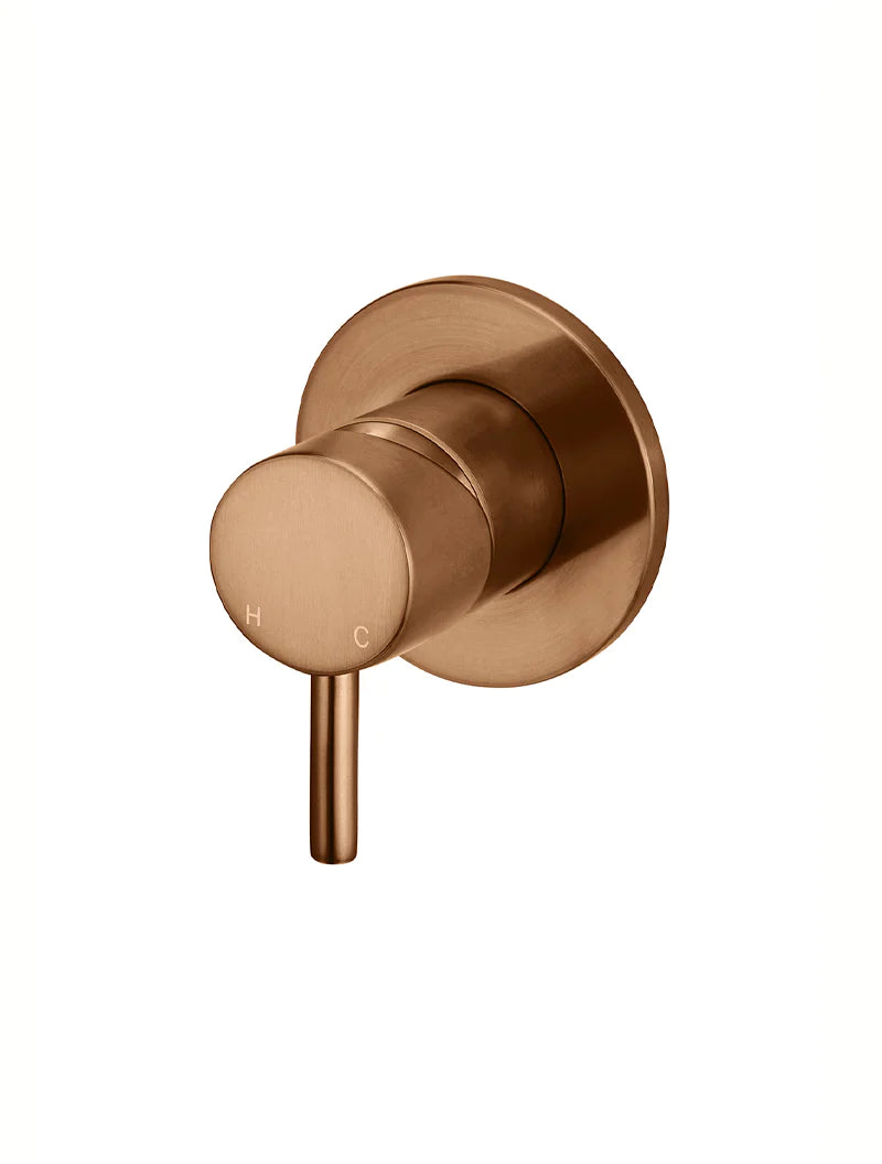 Meir Round Wall Mixer Short Pin-Lever Lustre Bronze