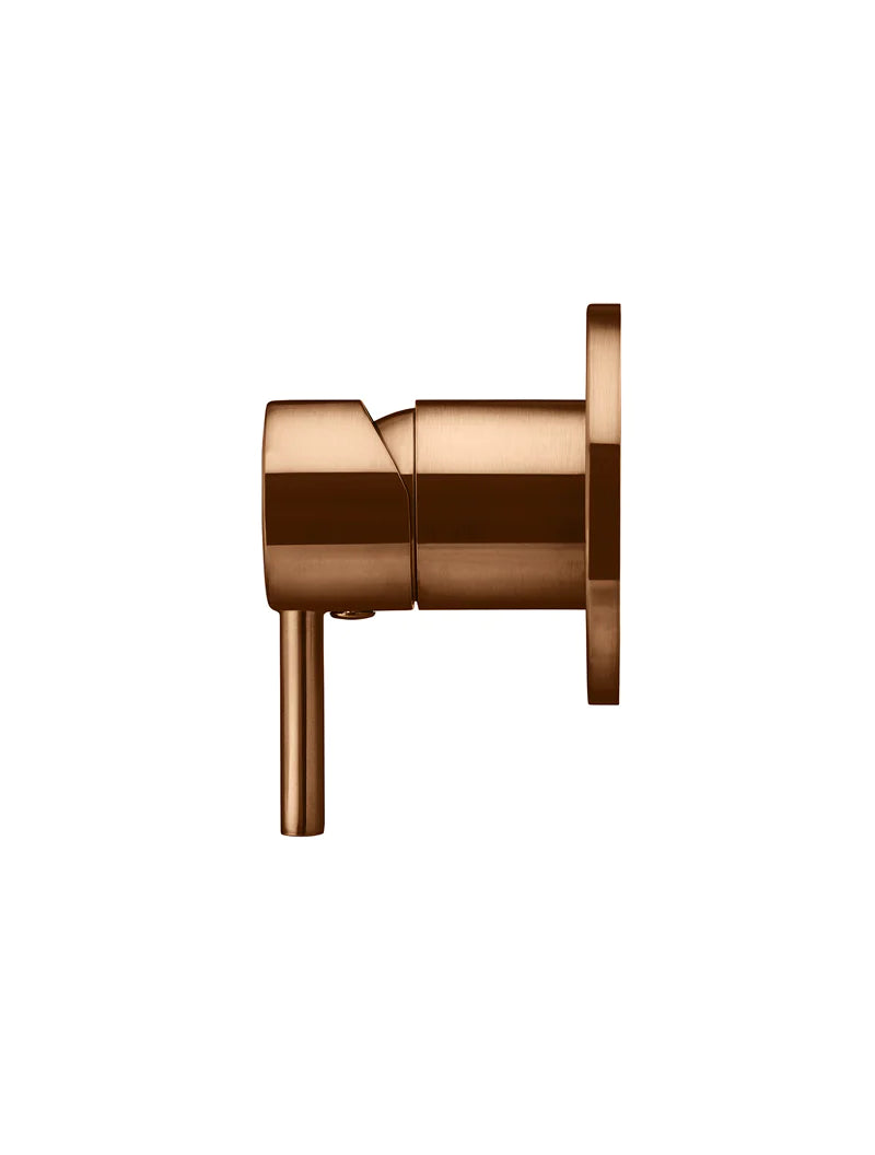 Meir Round Wall Mixer Short Pin-Lever Lustre Bronze