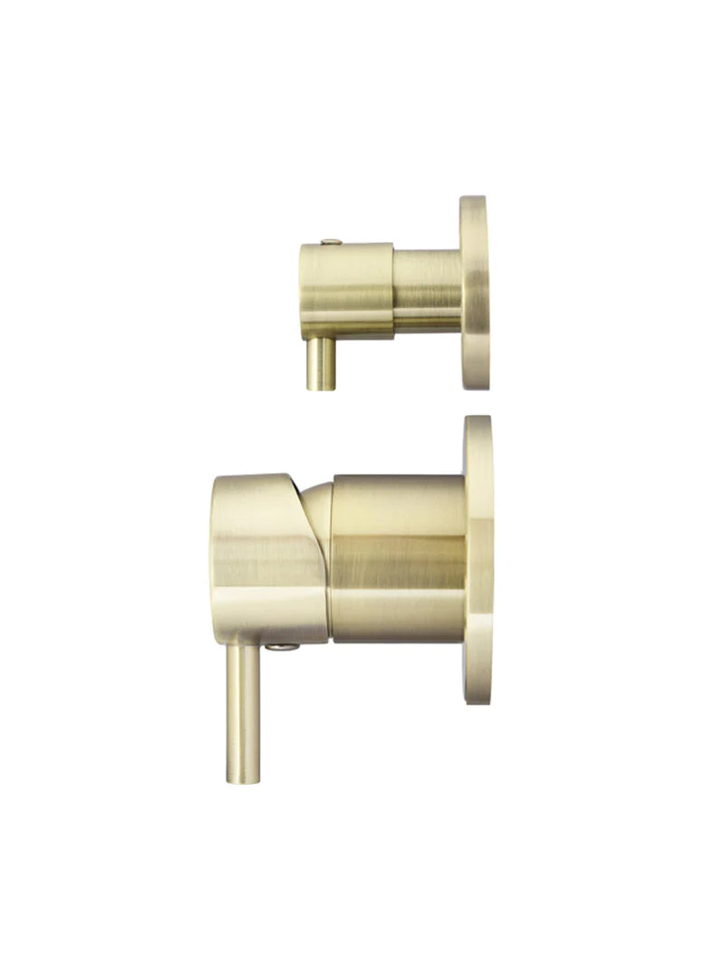 Meir Round Diverter Mixer in Tiger Bronze Gold