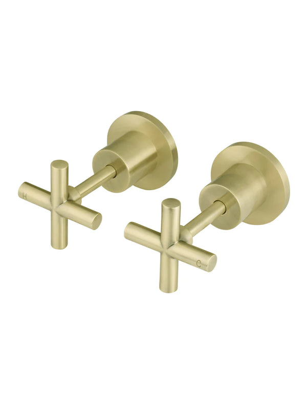 Meir Round Cross Jumper Valve Wall Top Assemblies Tiger Bronze