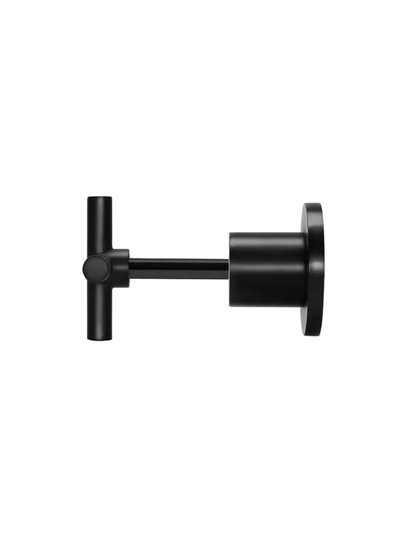Meir Round Cross Jumper Valve Wall Top Assemblies Matte Black