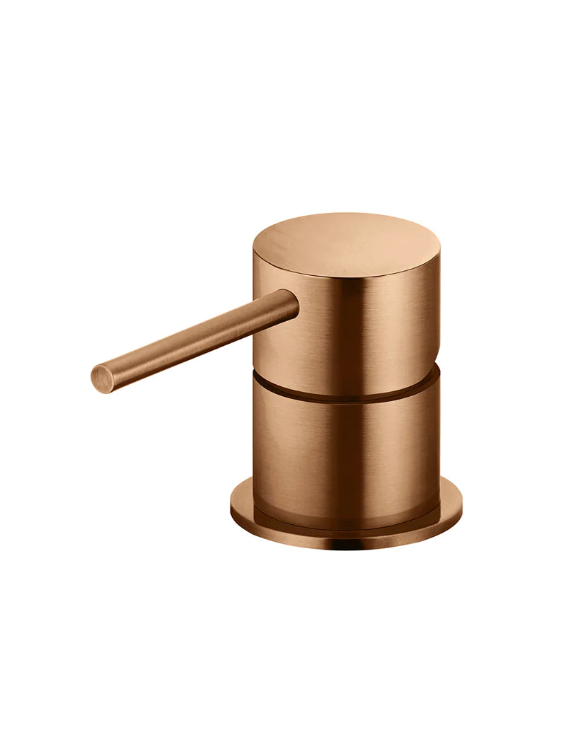 Meir Round Deck Mounted MIxer, Lustre Bronze