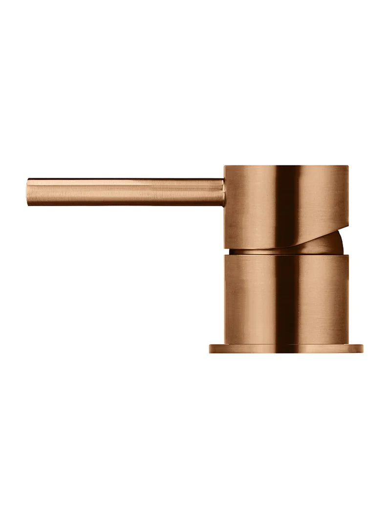 Meir Round Deck Mounted MIxer, Lustre Bronze