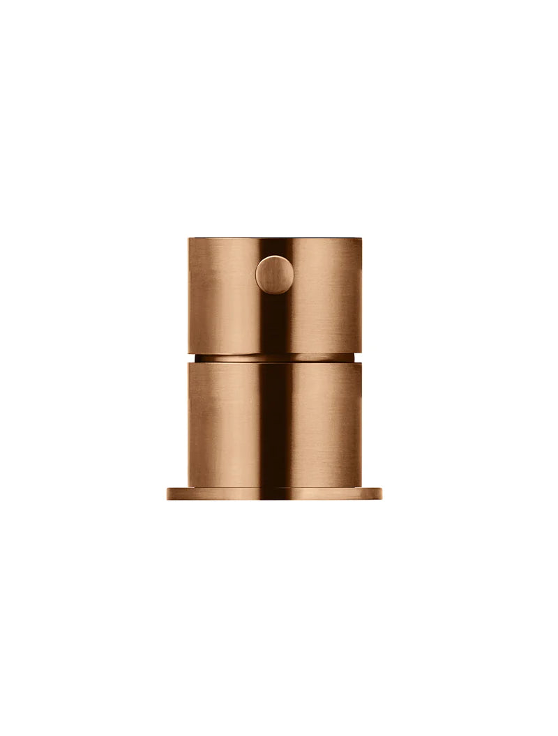Meir Round Deck Mounted MIxer, Lustre Bronze