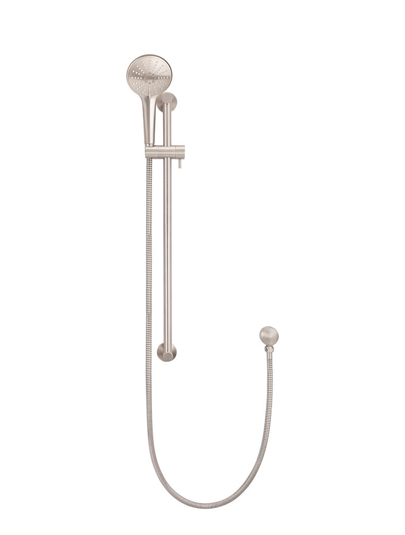 Meir Round Three Function Hand Shower on Rail Column - Champagne — image 2