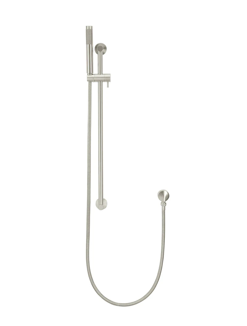 Meir Round Shower on Rail - PVD Brushed Nickel