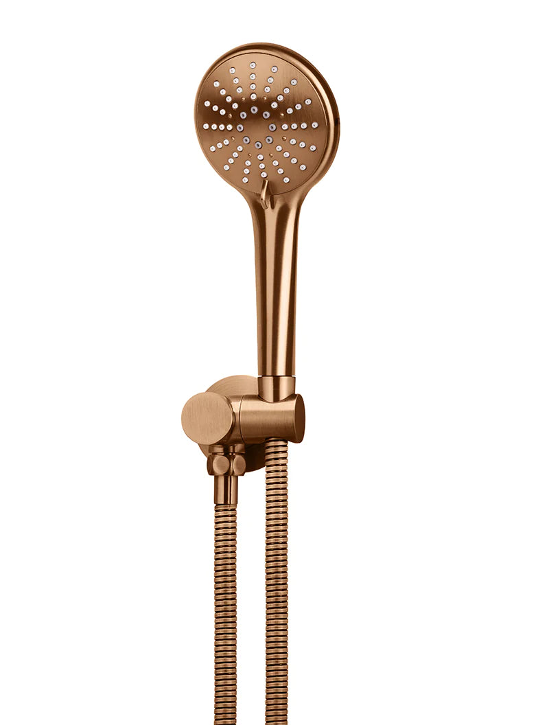 Meir Round Hand Shower on Swivel Bracket, Lustre Bronze
