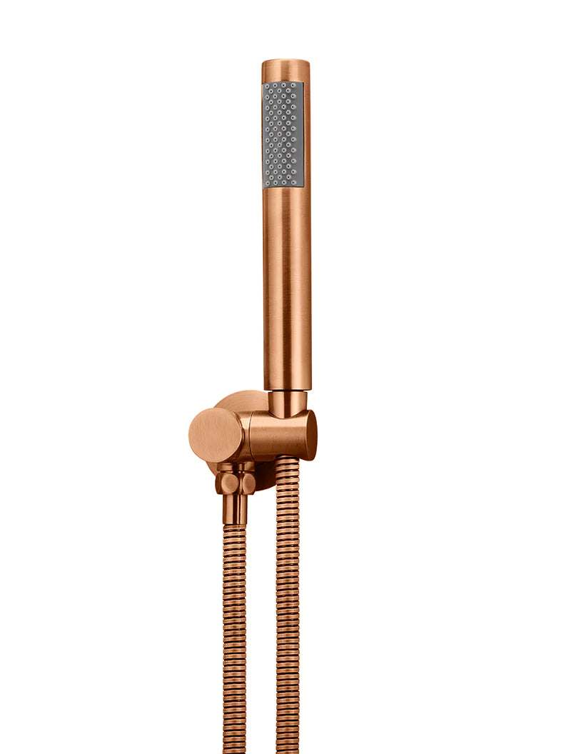 Meir Round Shower on Swivel Bracket, Lustre Bronze