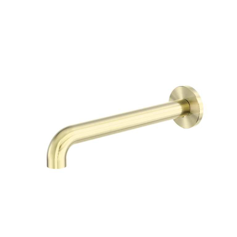 Nero Zen SS316L 185mm Round Basin/Bath Spout Only Brushed Gold
