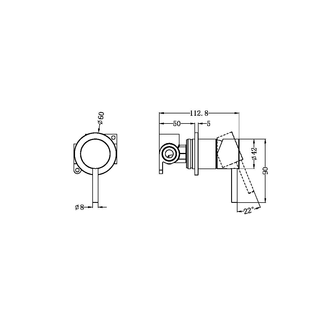 Nero Zen SS316L Shower Mixer Brushed Nickel