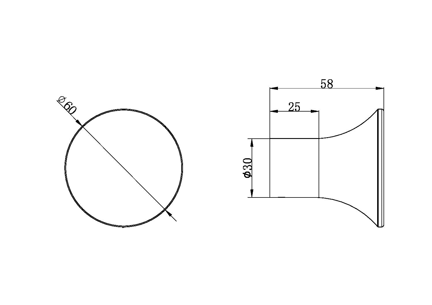 Nero Zen SS316L Robe Hook Graphite