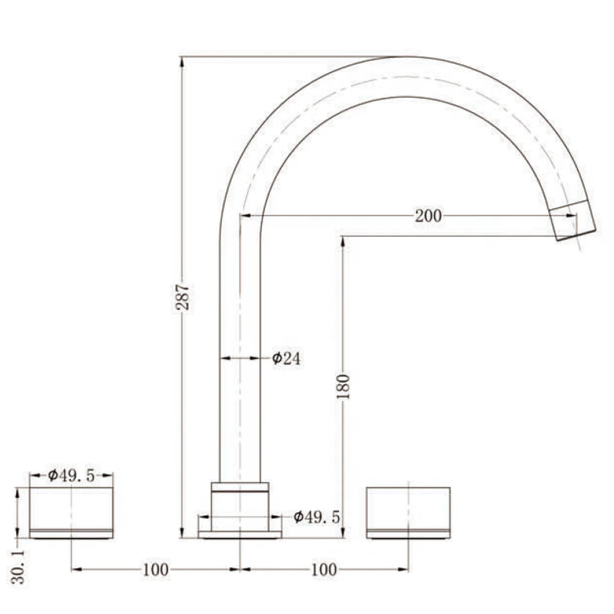 Nero Kara Kitchen Set Black