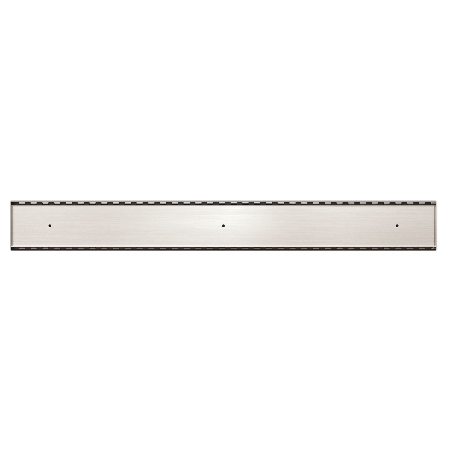 Nero TILE INSERT V CHANNEL FLOOR GRATE 50MM OUTLET Brushed Nickel
