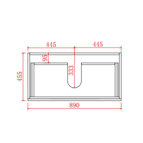 Stella Walnut 900 Wall Hung Vanity