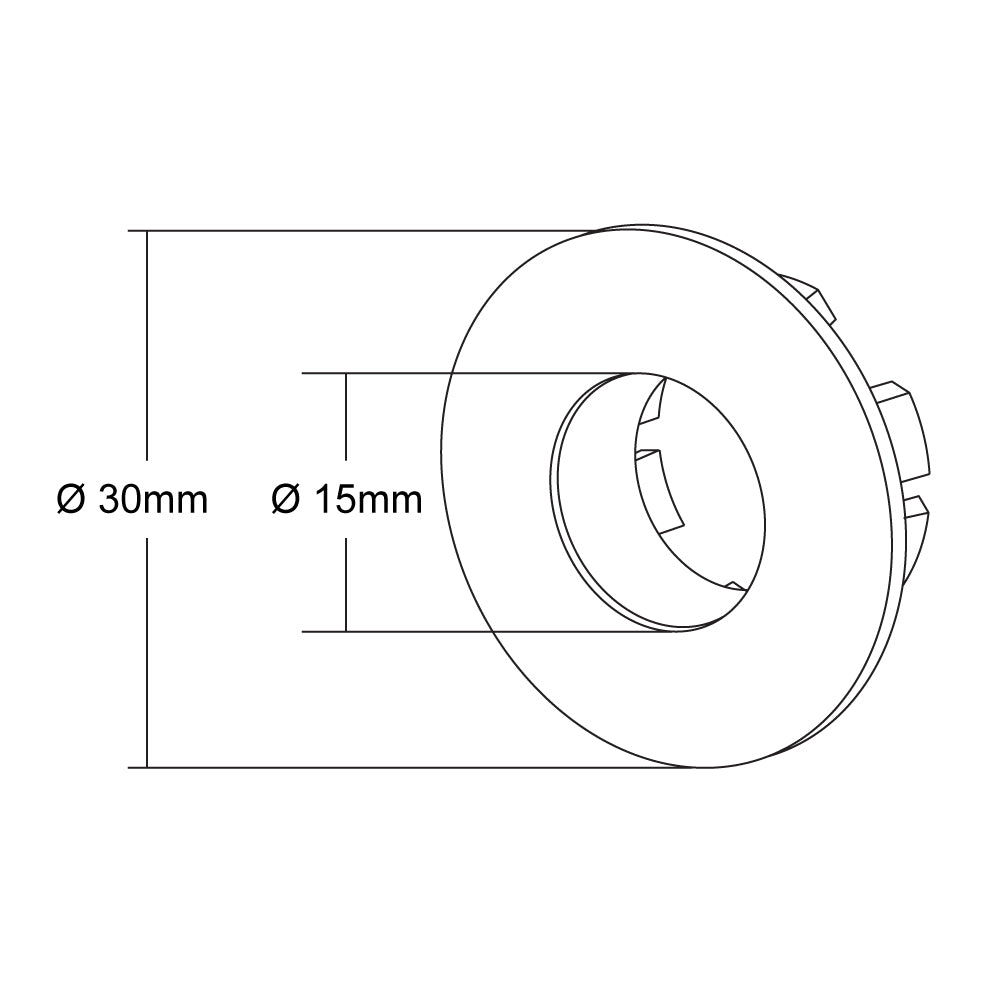 Overflow Basin Metal Ring Round Gun Metal