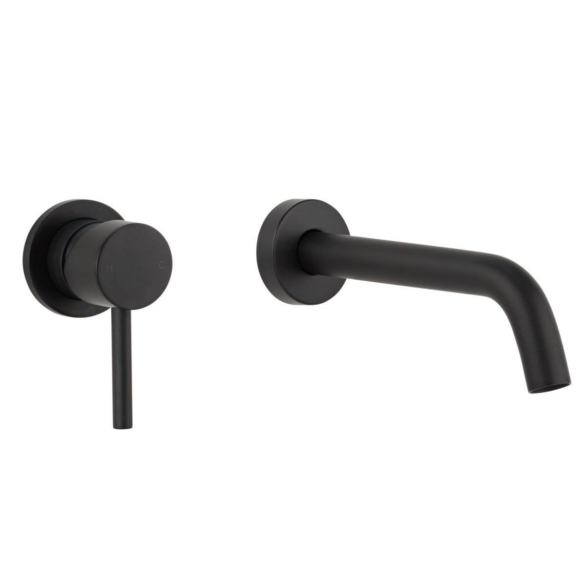 Chloe Round Matte Black Bathroom Package