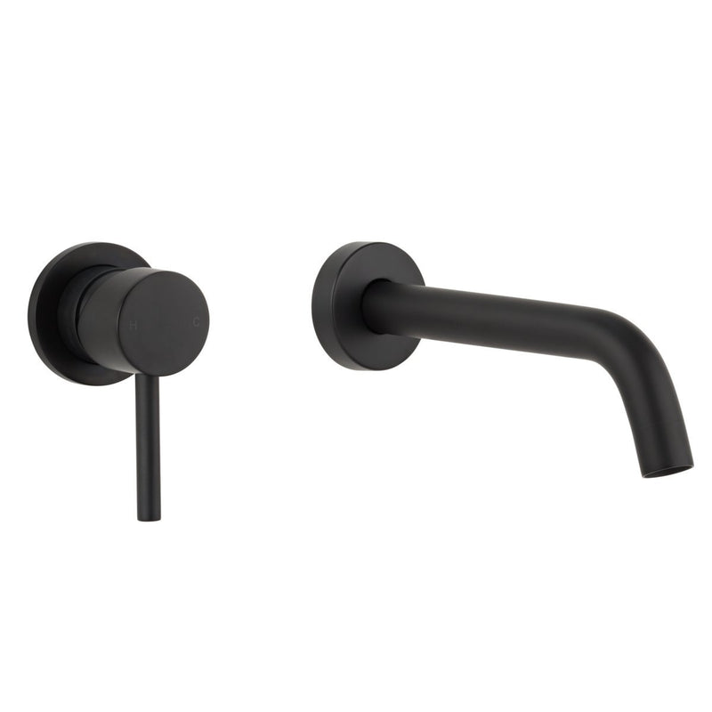 Chloe Round Matte Black Bathroom Package