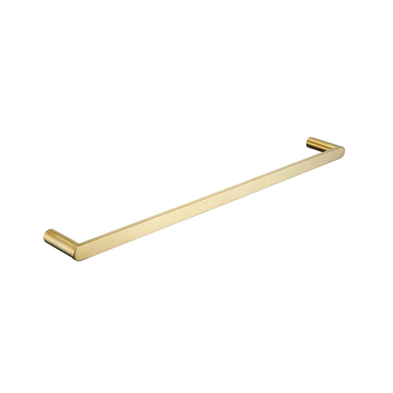 Ovia Milan Brushed Gold Single Towel Rail 800mm