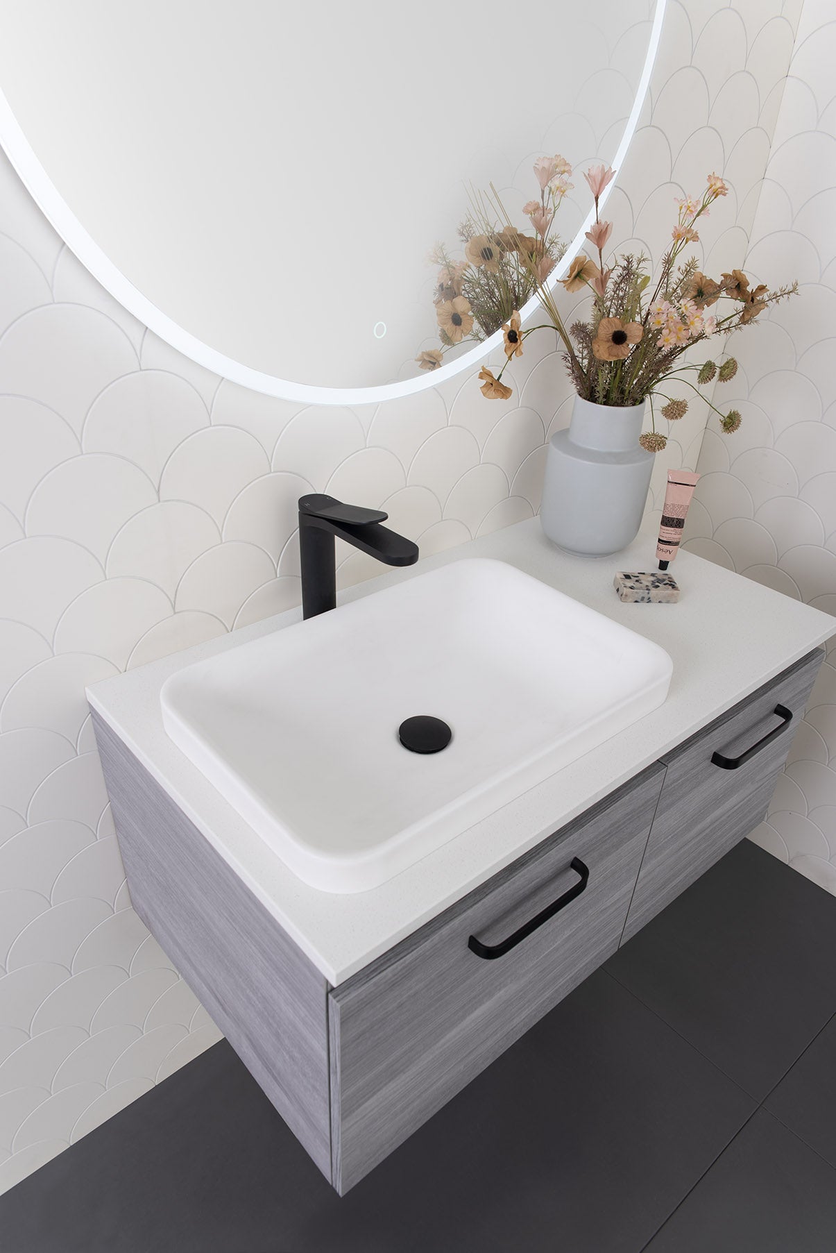 ADP Pride Solid Surface Semi Inset Basin