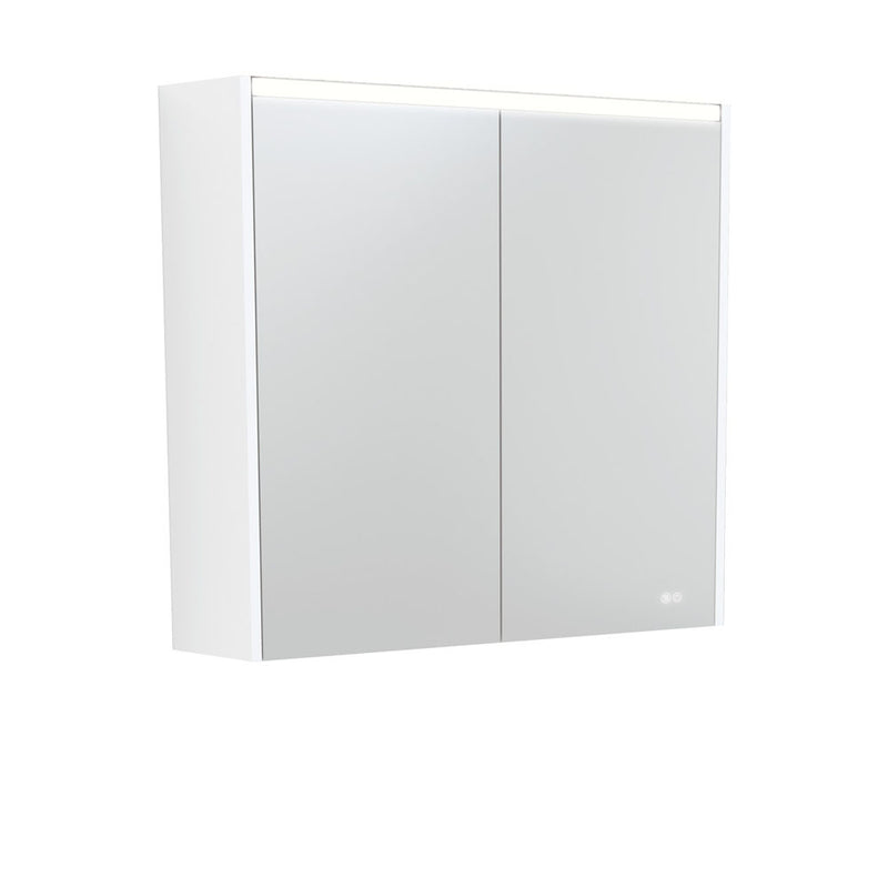 750 LED Mirror Cabinet with Satin White Side Panels