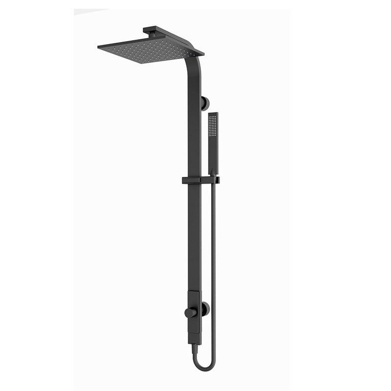 Nero Rain Shower Square Single Hose Set 2 in 1 Shower Matte Black