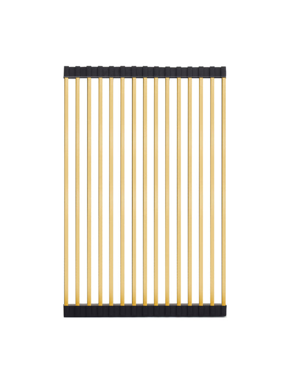 Meir Lavello Stainless Steel Rolling Mat Protector Brushed Bronze Gold
