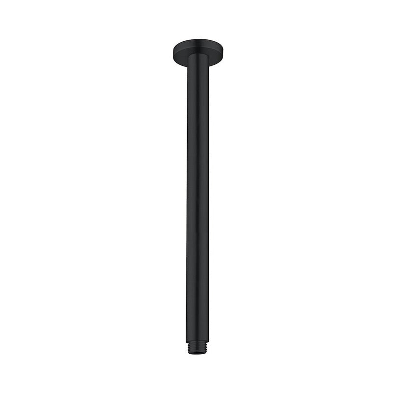 Nero Round Ceiling Arm 300mm Matte Black