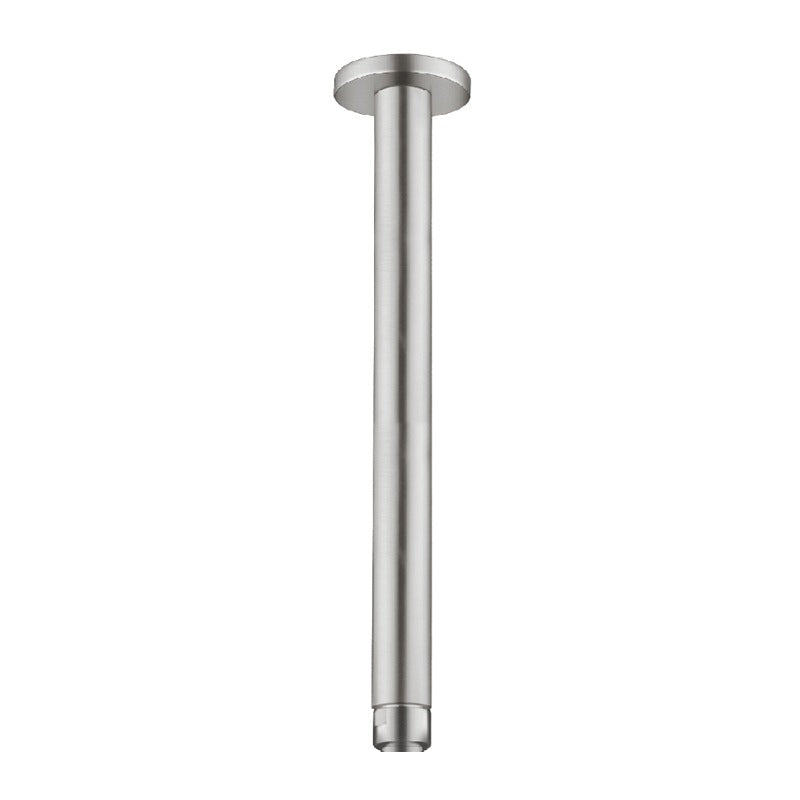 Nero Round Ceiling Arm 300mm Brushed Nickel