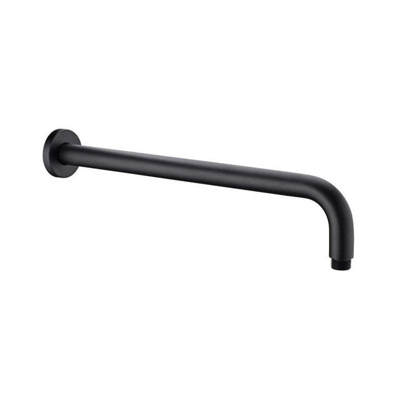 Nero Round Wall Shower Arm 330mm Matte Black