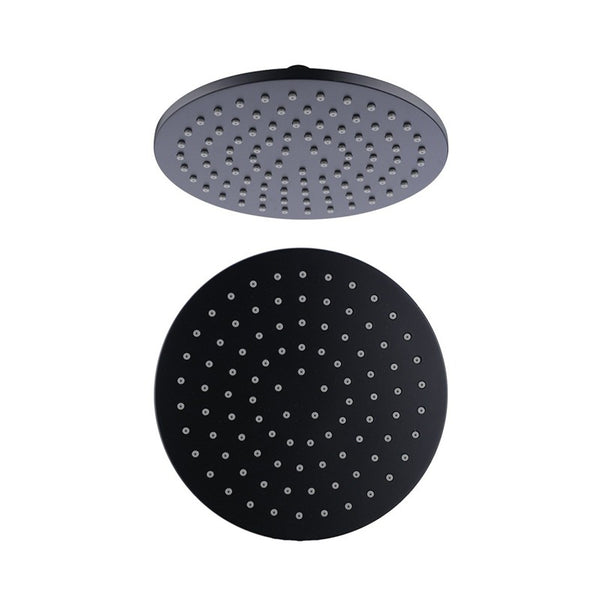 Nero Round Shower Head 250mm Matte Black