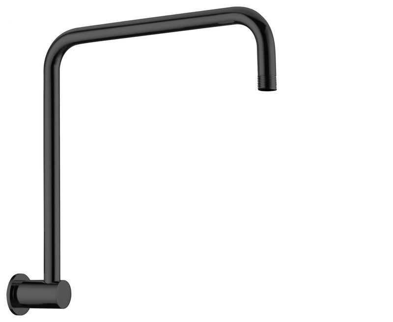 Nero Dolce Round Swivel Shower Arm Matte Black