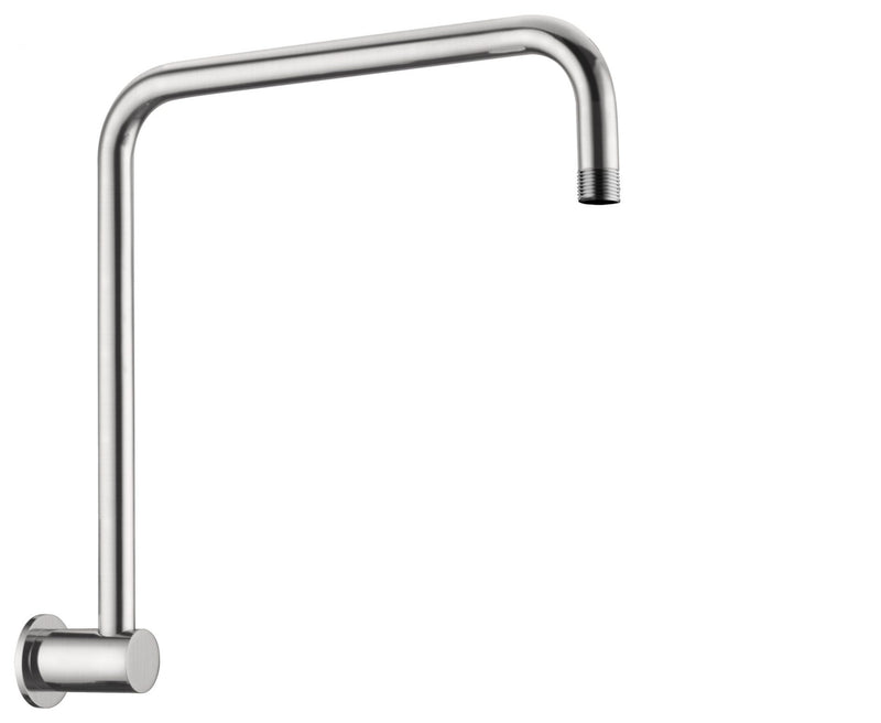 Nero Dolce Round Swivel Shower Arm Brushed Nickel