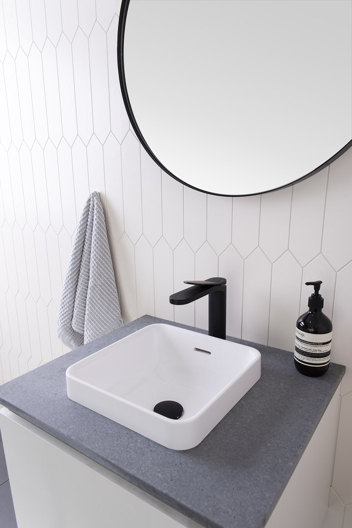 ADP Sava Solid Surface Semi Inset Basin