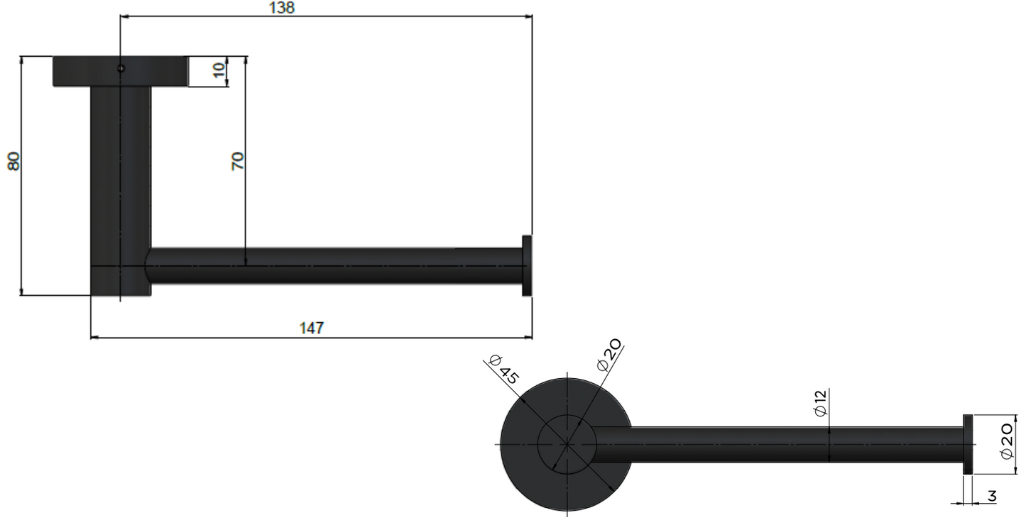 Meir Round Toilet Roll Holder - Tiger Bronze