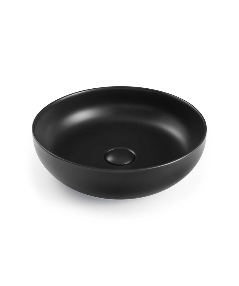 Seima Aurora 380 ceramic basin - Black Silk Matte