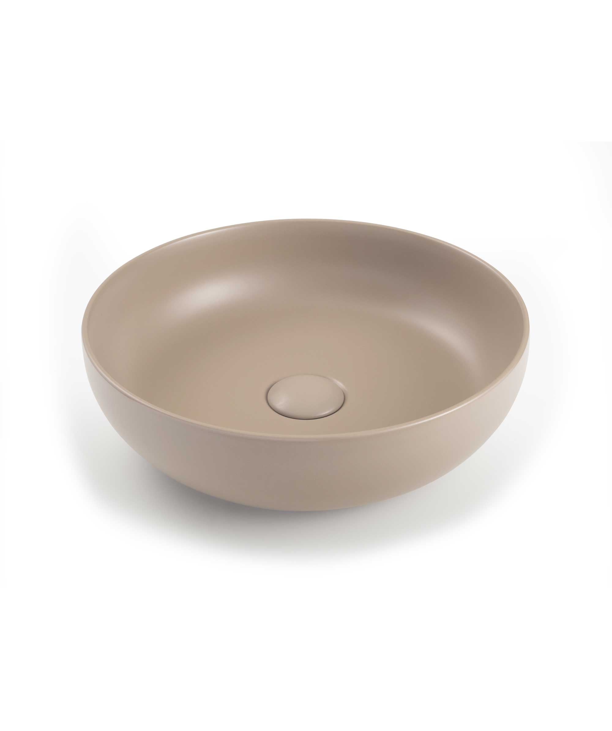Seima Aurora 380 ceramic basin - Smoky Taupe Silk Matte