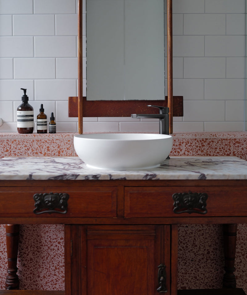 Seima Aurora 380 ceramic basin - White Silk Matte